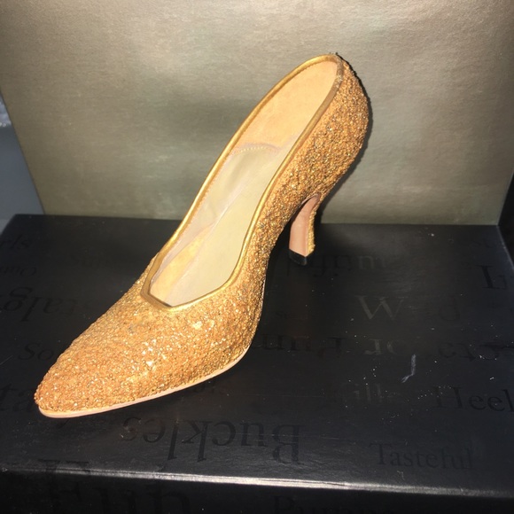 Just the right shoe golden stiletto by raine item 25045 - Picture 3 of 8
